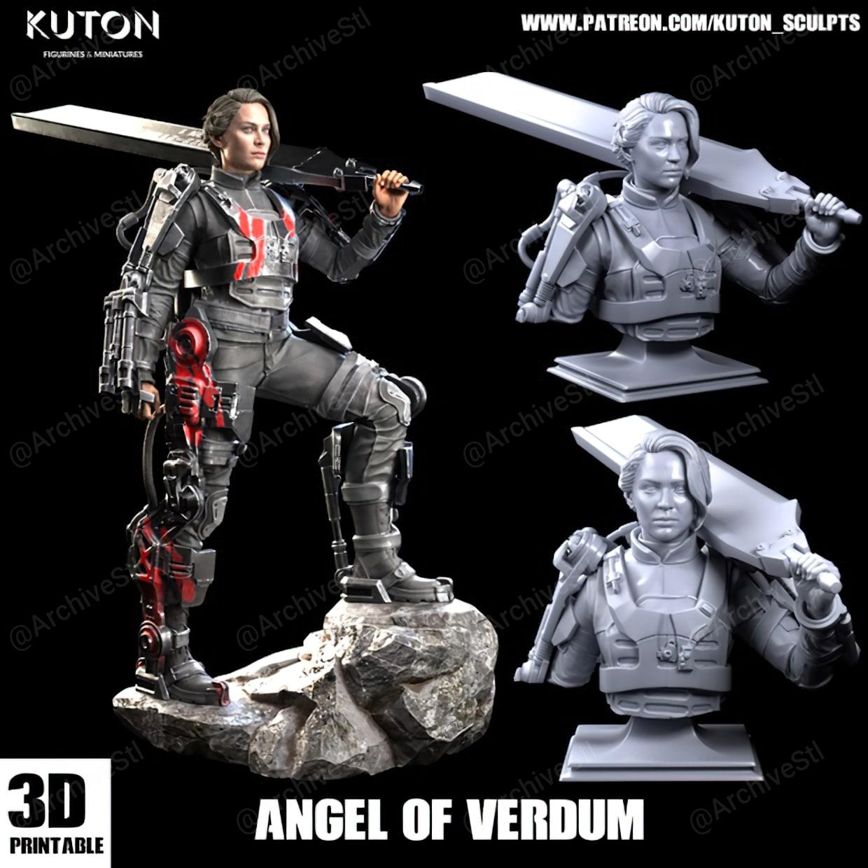 勃艮第的天使(Angel of Verdun)3D打印图纸